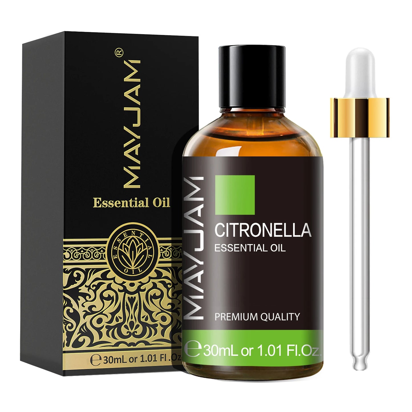 MAYJAM 30ML Aromatherapy Essential Oil – Lavender, Vanilla, Jasmine, Eucalyptus, or Peppermint
