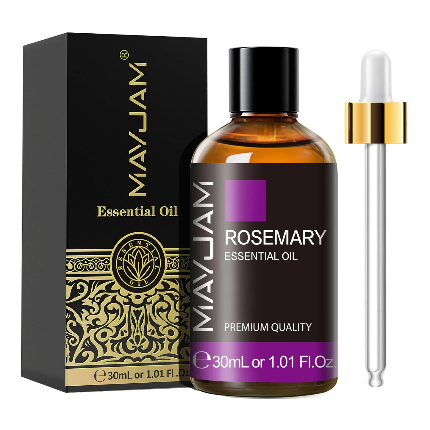 MAYJAM 30ML Aromatherapy Essential Oil – Lavender, Vanilla, Jasmine, Eucalyptus, or Peppermint