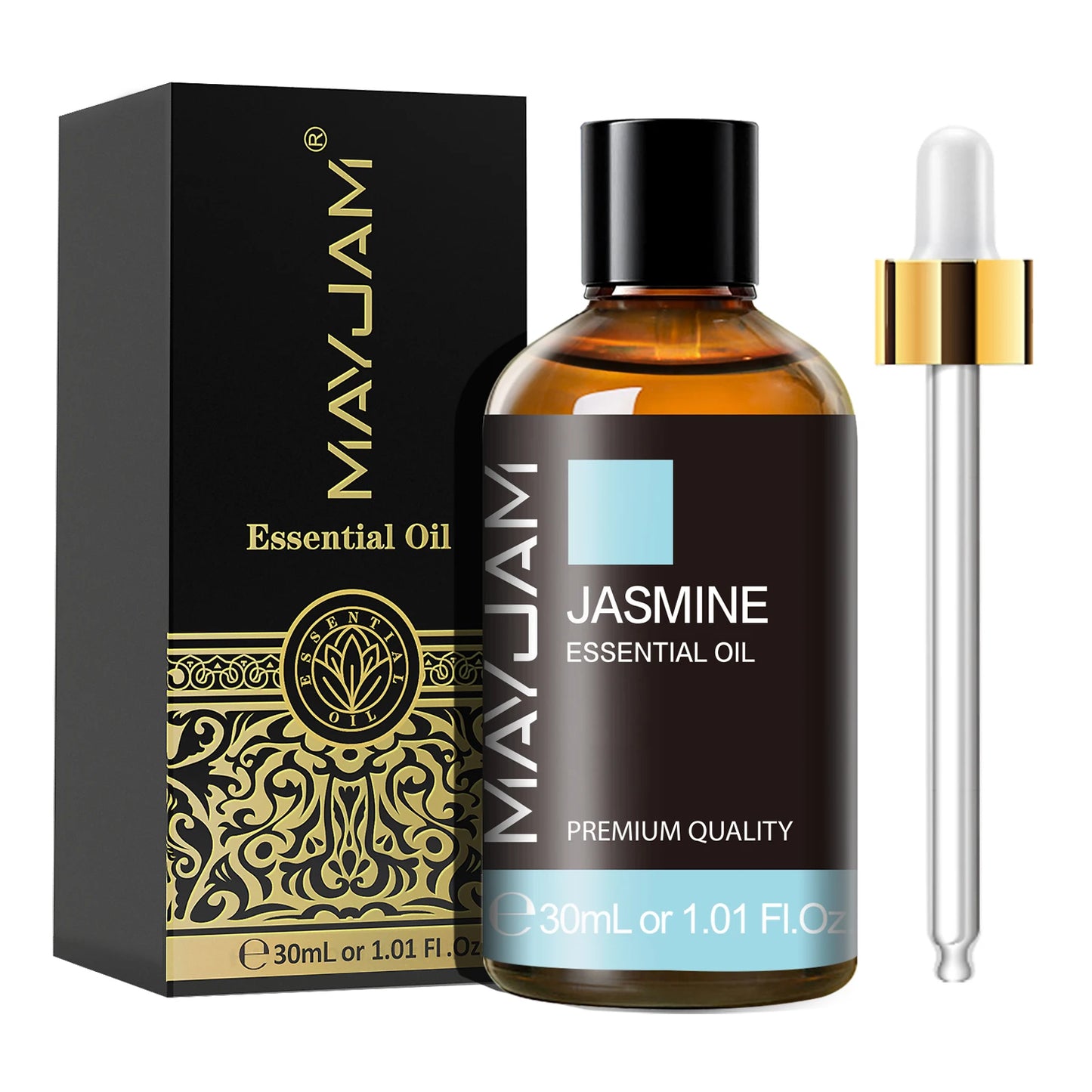 MAYJAM 30ML Aromatherapy Essential Oil – Lavender, Vanilla, Jasmine, Eucalyptus, or Peppermint