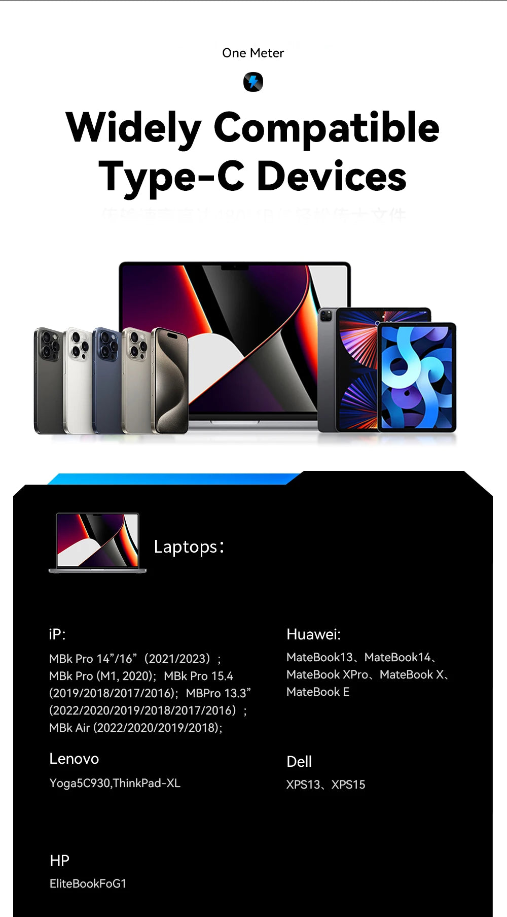 Essager 100W Magnetic USB-C Cable – PD 3.1, Detachable Connector, Braided Nylon for iPhone 15, MacBook, Samsung