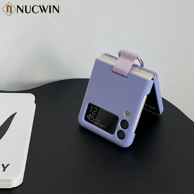 Luxury Candy Pure Color With Ring Case Cover