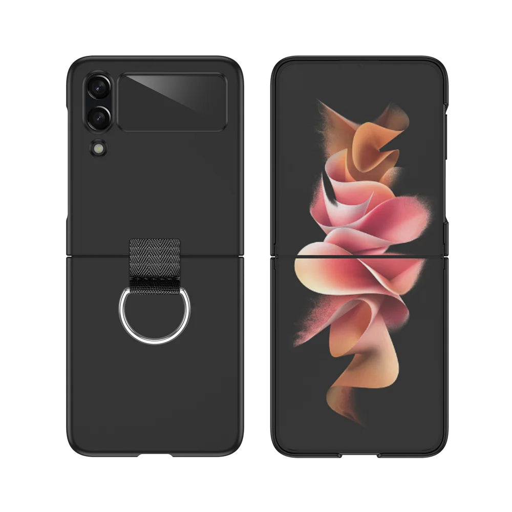 Luxury Candy Pure Color With Ring Case Cover