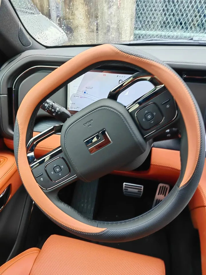 Custom Genuine Leather Steering Wheel Cover for Polestar 01 / ROX 01 (2023–2025)